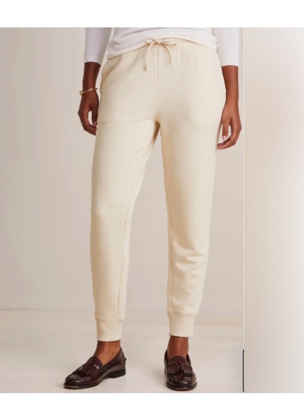 Vineyard Vines Dreamcloth Jogger Sweatpants Oatmeal Cream XS